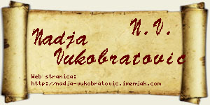 Nadja Vukobratović vizit kartica